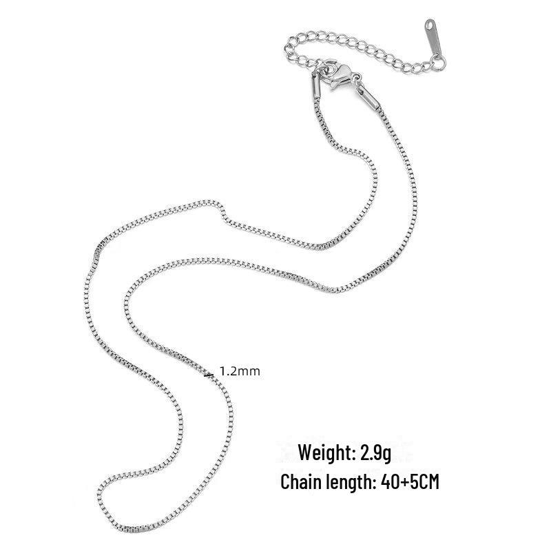 Colier Trendy Water Wave din oțel inoxidabil: Stil INS european și american pentru moda hip-hop pentru femei