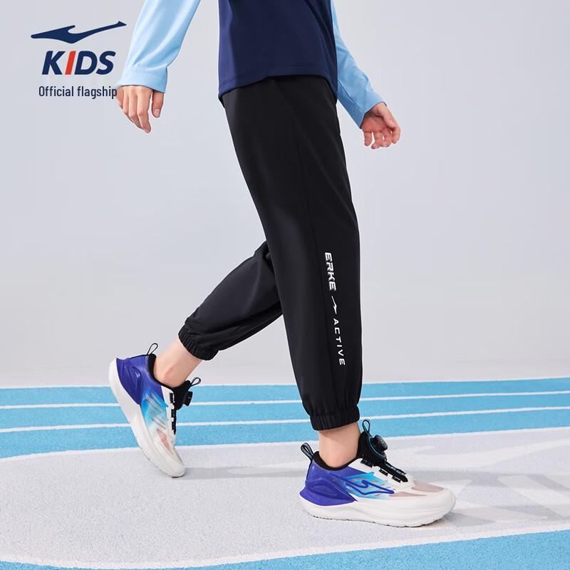 ERKE Kids' Unisex Summer Woven Cropped Sports Pants