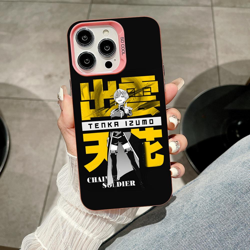 Mato seihei no slave Tenka Izumo Rosa Transluzente Handyhülle für iPhone 17 16 15 14 13 12 11 X XR XS Air Pro Max Plus