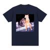 Cigarette Kitten Funny Smoking Cat Meme Graphic Tshirt Unisex Unisex Fashion Vintage Tshirts Loose Cotton Casual Tshirt Streetwear