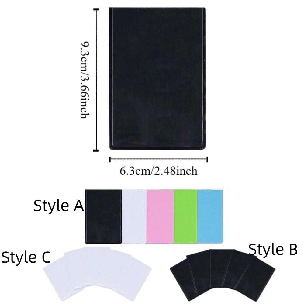 5pcs Photo Bag 3-Inch Magnetic Photo Frames Plastic Reusable Mini Photo Frames Decorative Colorful Photo Pocket School Cabinet