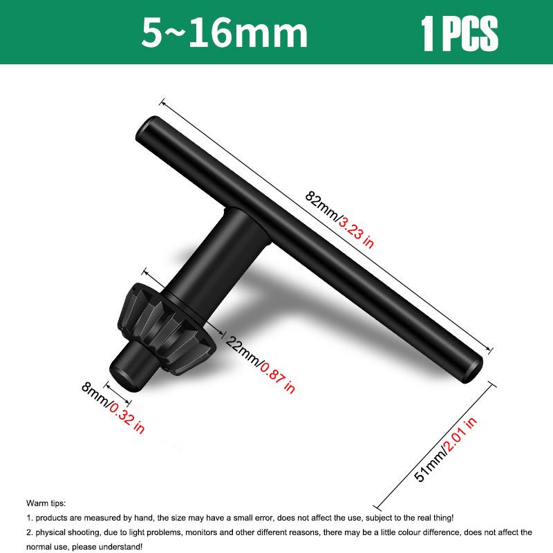 1 Pieces Hand Electronic Drill Chuck Wrench 10/13/16mm Drill Bit Clip Disassembly Assembly Key Driver Rotating Tools Accessories