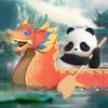 52TOYS BLINDBOX Panda Roll Dragon Boat Racing Series Blind Box Trading Figure, Haired Panda Figure, Collectible Figure, Dragon Boat, Painted,