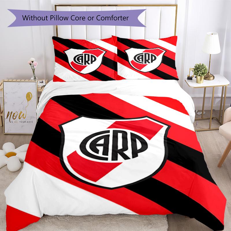 3pcs Football Team (31) Design Cover Set - HD Printed Bedding with 1 Cover and 2 Pillowcases - Perfect for Home and Dorm Decor