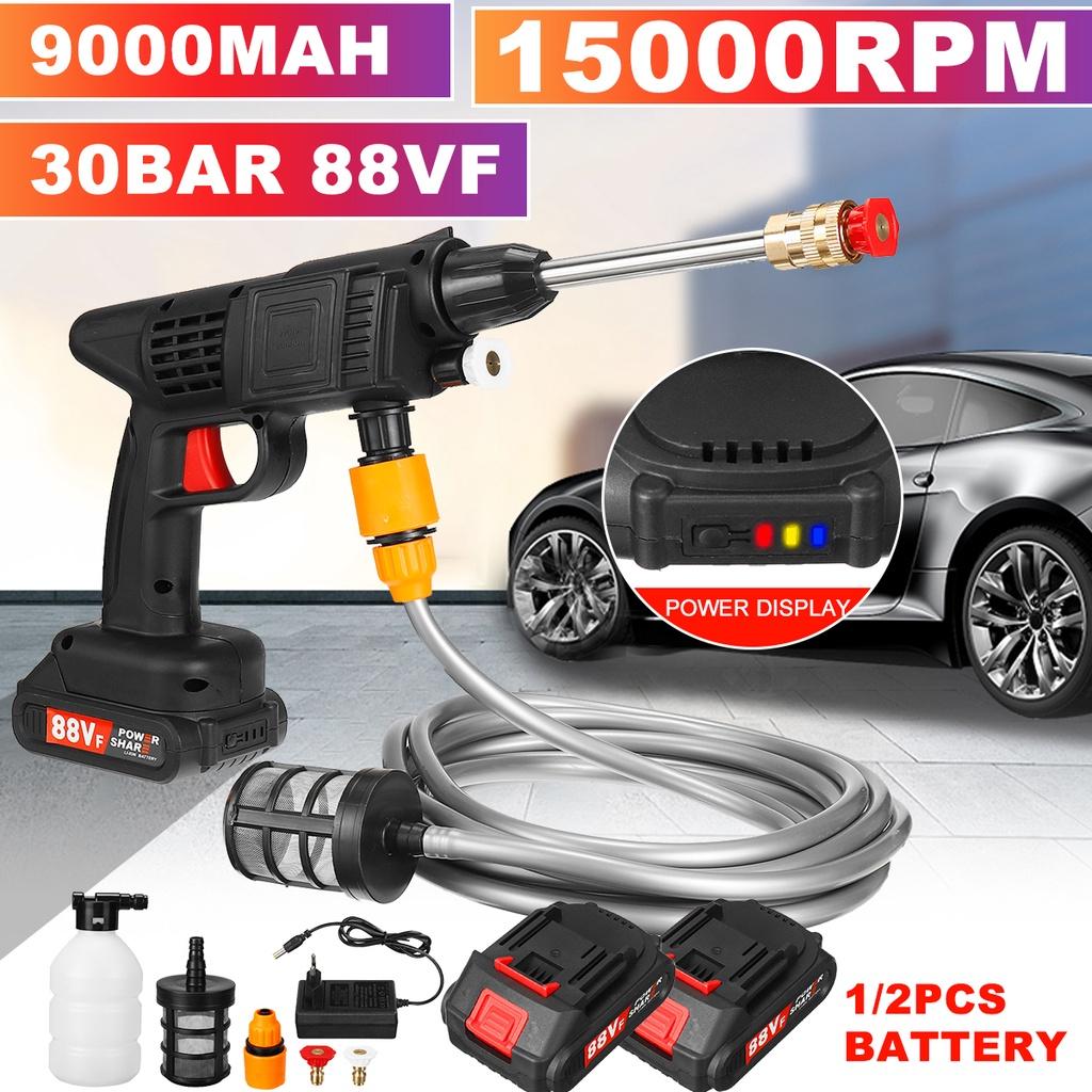 1500W Electric Cordless High Pressure Washer Spray Water Gun Car Wash Pressure Water Nozzle Cleaning Machine