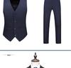 Korean Style Slim Fit Striped Men's Suit Set - Casual Blazer Jacket for Weddings and Professional Wear