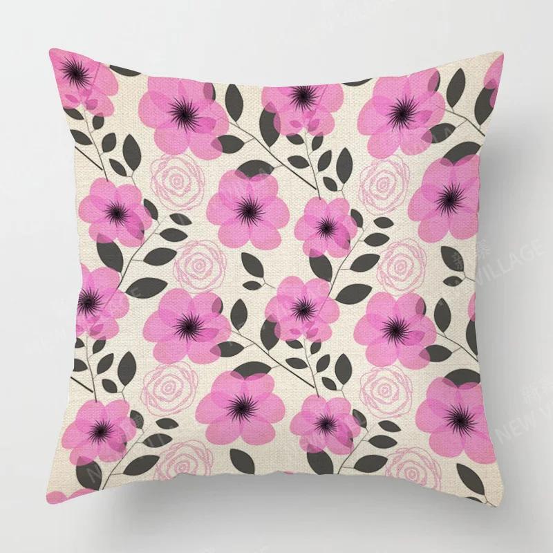 Heimdeko Bunte Blumenmuster Kissenbezüge Für Zuhause Muster Kissenbezug Geeignet Für Sofa Schlafzimmer Auto Kissenbezug
