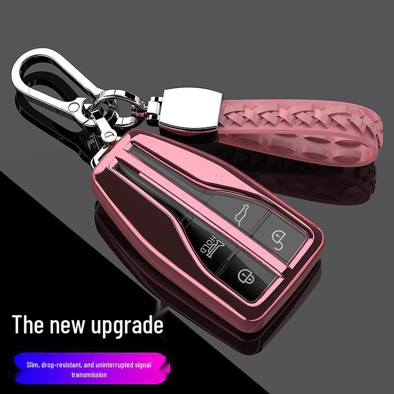 Premium Hongqi H9/HS5/HS7 Key Case with Male Buckle - Elegant Interior Car Decoration for Women