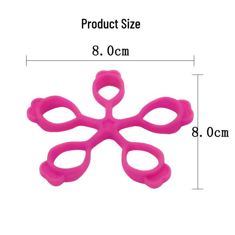 Flower Shape Silicone Resistance Band Hand Trainer