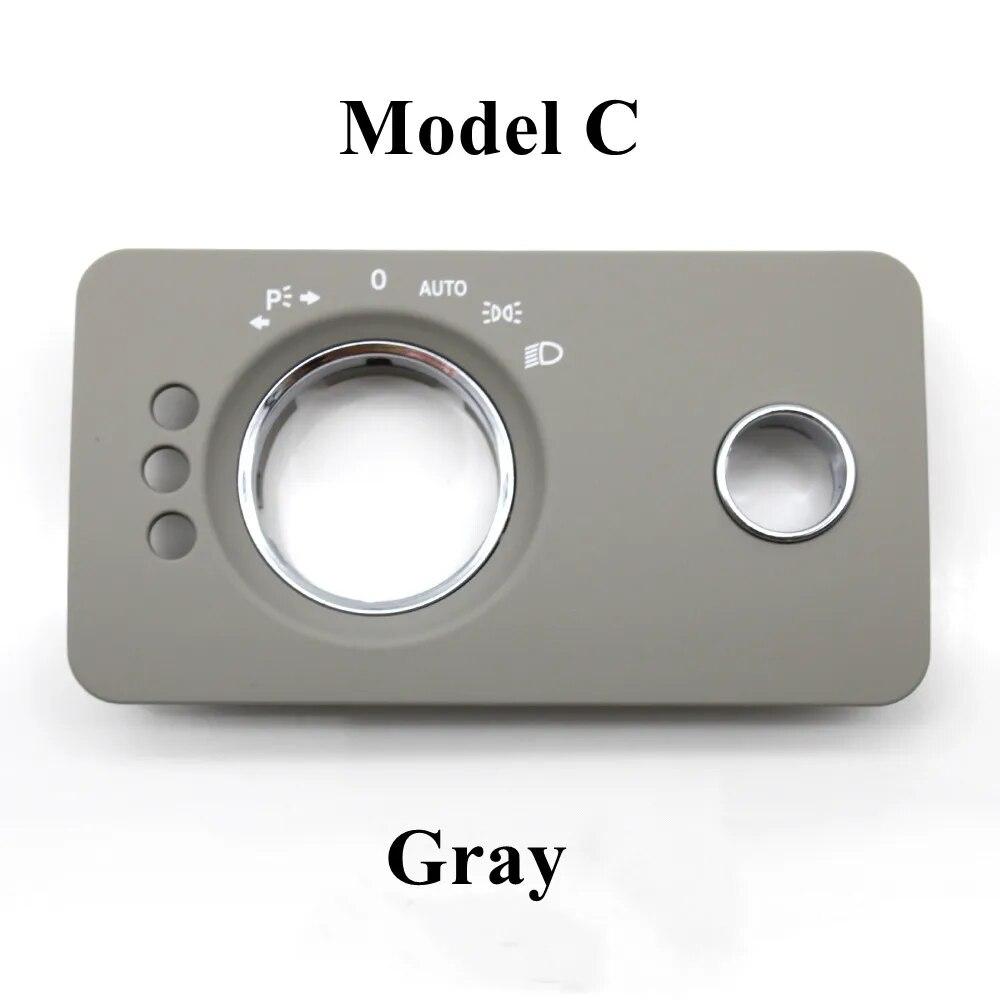 

Аксессуары для салона автомобиля Передняя крышка переключателя фар Замена отделки для Benz W251 R-Class R300 R350 R400 R500 2005-2017 W251 Model C Gray