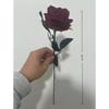 5/10pcs Dark Red Artificial Silk Rose Bouquet Realistic Fake Roses for Halloween Xmas Home Wedding Party Decor