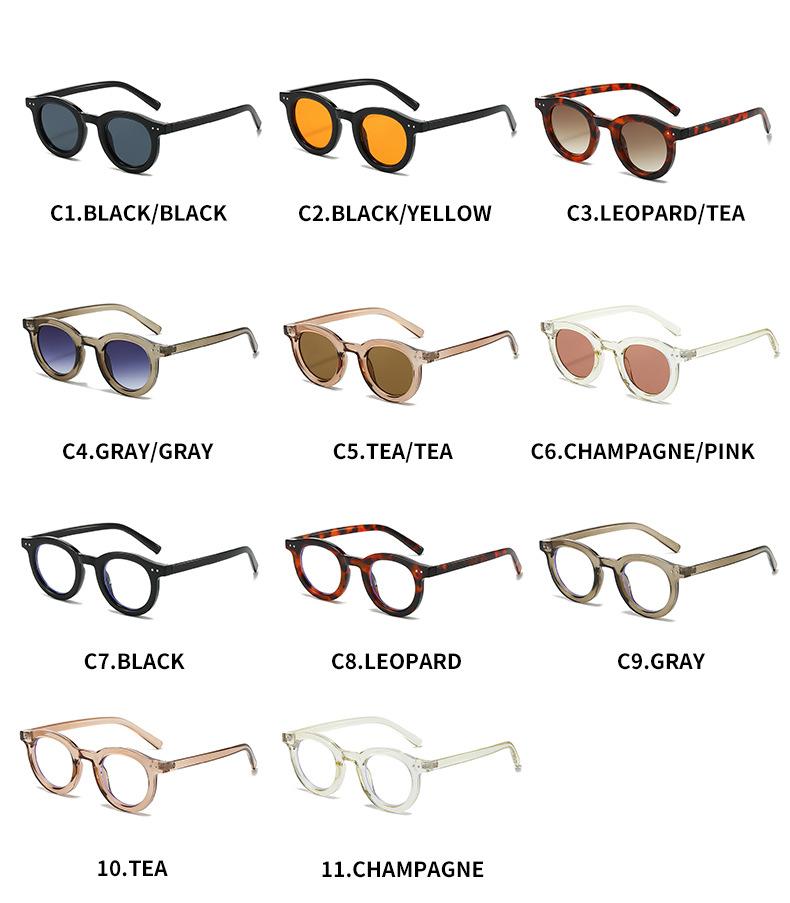 High Quality New Men Circular Sunglasses Women Luxury  Designer Sun Glasses Women's Summer Trend Eyewear UV400 Sun Glasses