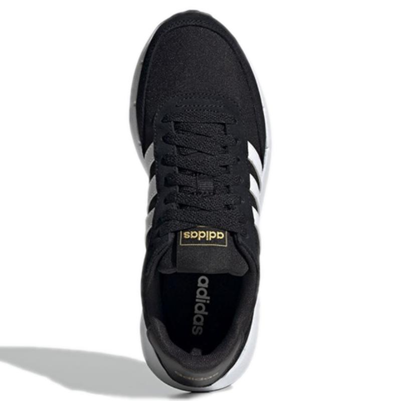 Adidas Run 60s 2.0 Core Black Cloud White Gold Metallic Women's Sneakers H04700