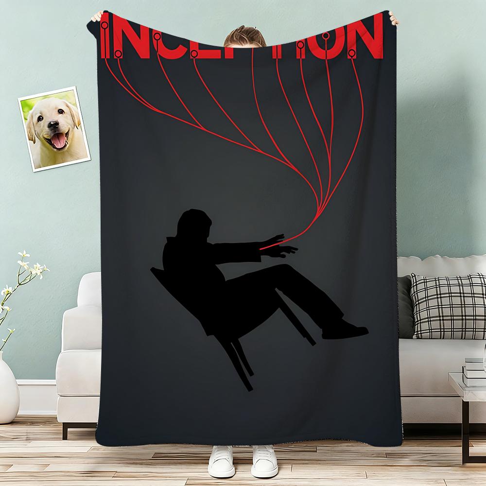 Classic Science Movie Nolan's works Inception Throw Lightweight 240g Flannel Blanket Soft Skin-friendly for Summer Cooling