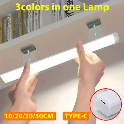 Motion Sensor Light Wireless LED Night Light  Rechargeable Light Cabinet Wardrobe Lamp Staircase Backlight For Kitchen