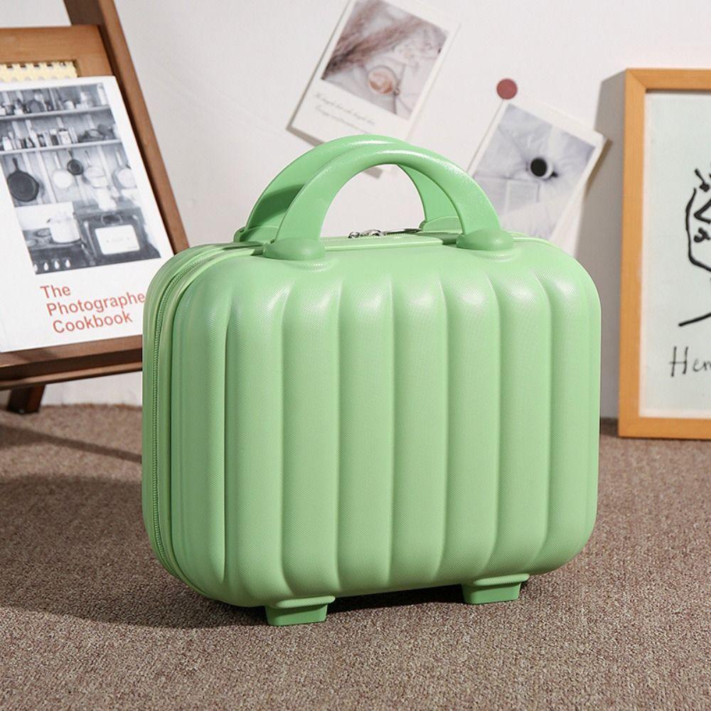 

Ящик для хранения туалетных принадлежностей в форме тыквы, чемодан для макияжа 14 дюймов, косметические кейсы, женские зелёный