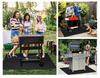 Barbecue POD Mat 152x102CM Stain-resistant Fire-resistant Terrace Lawn Protection