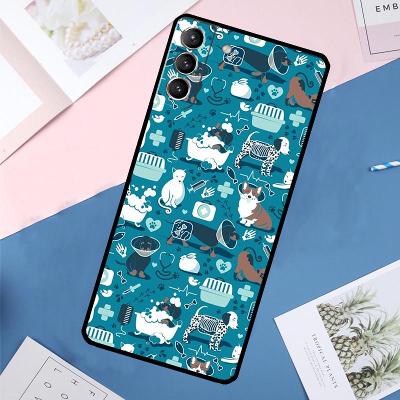 X-Ray Veterinary Medicine Case For Samsung Galaxy S25 Ultra S21 S22 S24 S23 Ultra S9 S10 Plus S21 FE S25 FE Back Cover