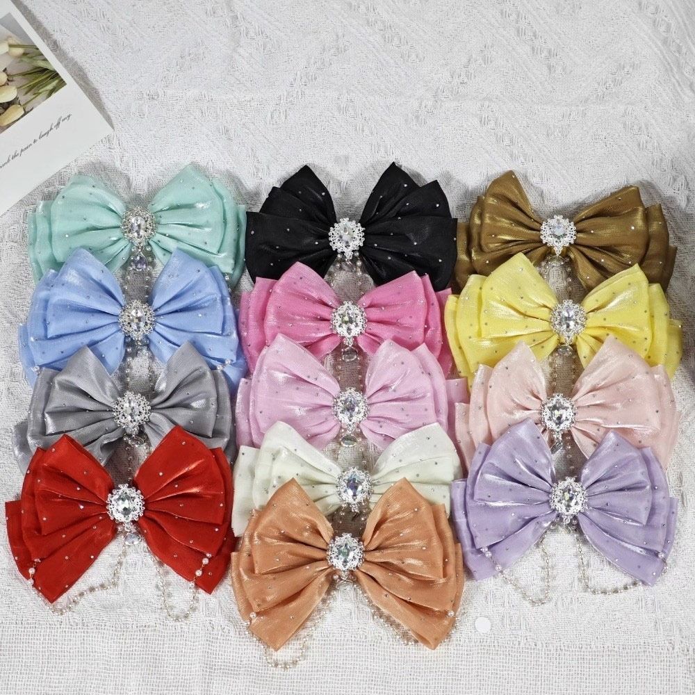 Big Bows Hair Ribbon Pearl Hairpins New Hair Clips  Fairy Tale Hair Accessories