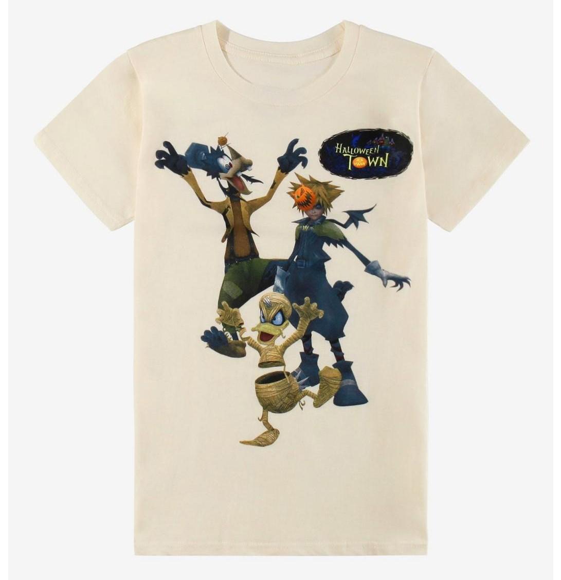 Дисней Kingdom Hearts Трио Хэллоуинский город Футболка Унисекс Размер от S до 5XL S