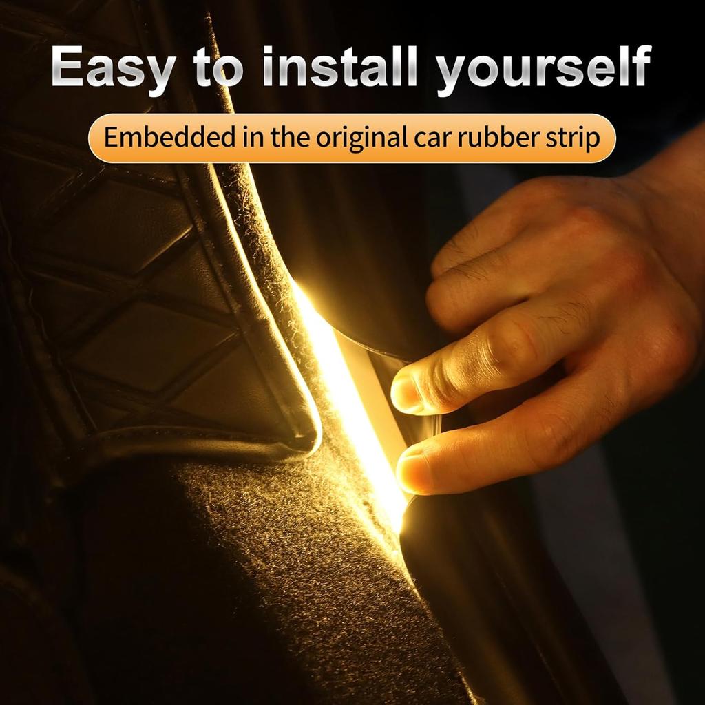 For Tesla Model 3 2024 LED Rear Trunk Cargo Light Interior Decoration Lights Accessories Waterproof DC 15V (Warm)