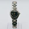 Used Vintage SEIKO Exceline Bangle Watch, Combi, Black Dial, Working, Battery Replaced