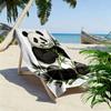 Bamboo-loving Panda Bliss Print Beach Towel, Quick Drying, Suitable for Travel, Outdoor Sports, Jogging, the Beach and Swimming, Gift