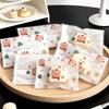 Bear Cartoon Snowflake Cookie Packaging Bag, Heat-Seal, Transparent, for Nougat & Candy