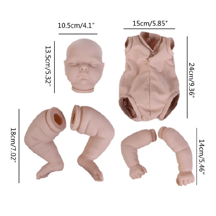 21" Infant for Doll Mold Set Unfinished Reborn Infant Accessories for Newborn Ba