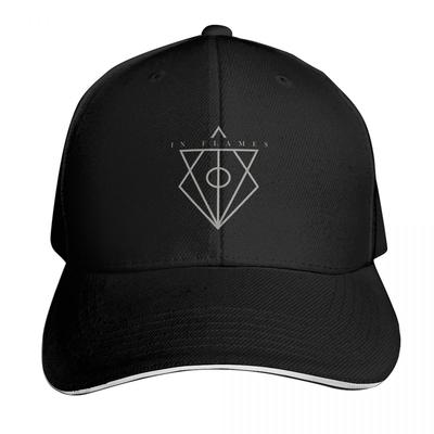 In Flames Groupe de Rock Chapeau Étoile Hexagonale Rouge Mode Décontracté Casquettes de Baseball Chapeau Réglable Hip Hop Été Unisexe Casquettes de Baseball