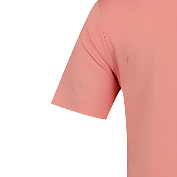 Nike T Shirts Women's Pink Crew Neck Moderate Straight Fit CK1187-618
