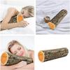 Natural Round Stump Throw Pillow, 3D Digital Print Comfortable Wood Log Pillow, Funny Cute Wood Trunk Pillows Stump Cylinder Floor Cushion for Home