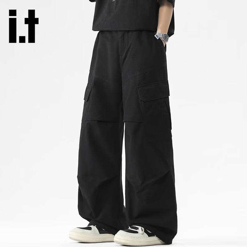 Izzue American Retro Cotton Straight-Leg Cargo Pants
