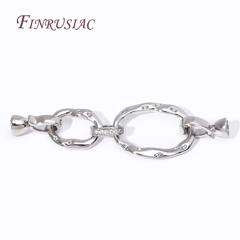 18K Gold Plated Brass Zircon Connector Clasps For Jewellery Making DIY Bracelet/Necklace Accessories Trendy Jewelry Clasp