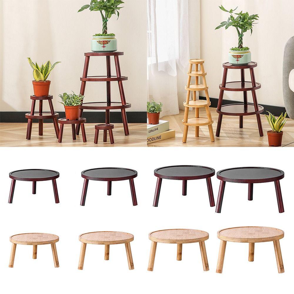Soucoupe de pot de fleurs jaune rouge Support rond pour plantes Base de bonsaï de haute qualité Maison Bureau