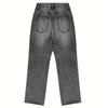 Retro Washed Denim Jeans for Women Wide Leg Streetwear Baggy Jeans Ladies Casual Long Pants