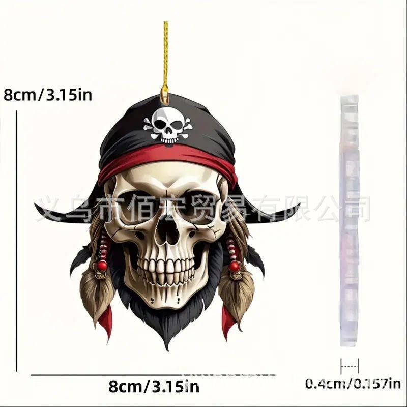 Acrylic Car Delightful Interior Decor Festive Cartoon Halloween Mirror Pendant