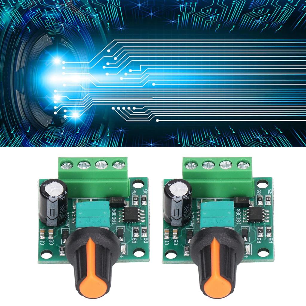 2 Sets Motor Speed Controller PWM Control Switch Regulator DC 1.8V‑12V for Fan Pump