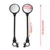 Rotatable Adjustable Wide Angle Rear View Bike Handlebar Mirror 2 Pack
