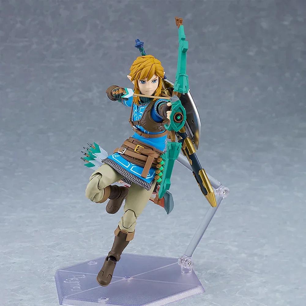 Figma 626 Link Figur The Legend Of Zelda Tears Of The Kingdom Figurer Breath Of The Wild Anime Figurin GK Samlinger Modell