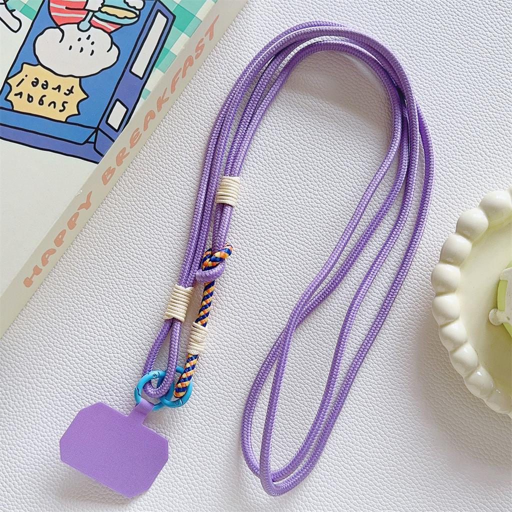 Cute Coloful Knot Phone Lanyard Diameter Strap Universal Case Crossbody Shoulder Card Neck Cord Clip Hang Anti-lost Wrist Strap