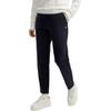 FILA Official Womens Knitted Long Pants 2024 Spring New Fashion Simple Casual Cuffed Sports Pants Women bottoms Legendary-Blue F11W411608F-NV