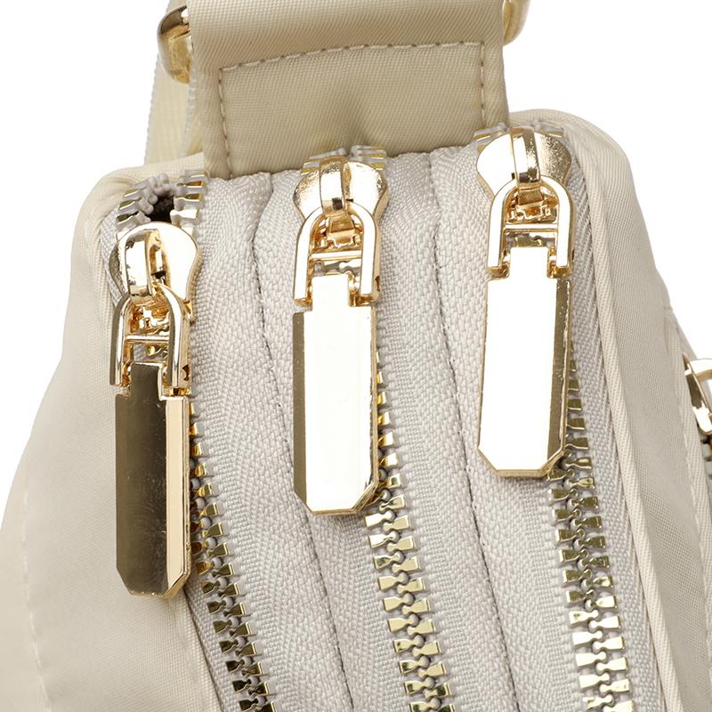 Flower Embroidery Crossbody Bag Fashion Casual Women Shoulder Bag Large Capacity Multi Pockets Purses Daily Portable Handbag