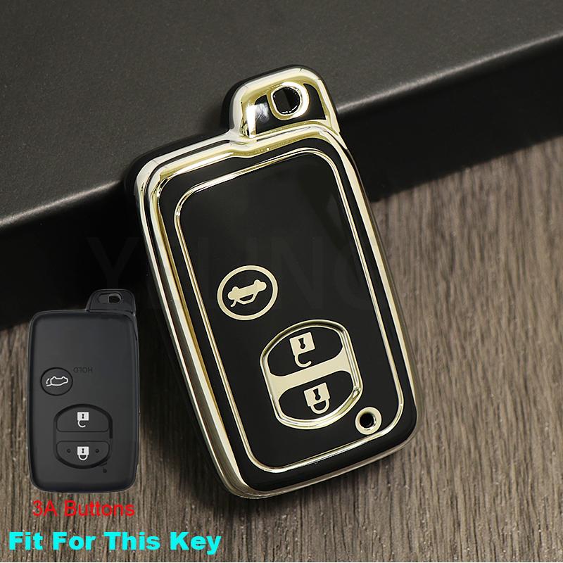 TPU Car Key Case Cover For Toyota Camry  Kluger Mark X Subaru Foreste XV Crown Majesta Highlander Land Cruiser Prado Protector