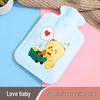 Cartoon Style Plush Hand Warmer: Cute Portable Hot Water Bottle for Baby.