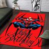 1pc Spider-Man Pattern Area Rug Soft Flannel Floor Mat for Living Room,Office,Bedroom and Carpet,Sofa Coffee Table Floor Mat