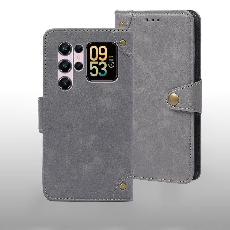 Anwendbar für Oukitel C11 Business Lederhülle Oukitel C11 Handyhülle Klappständer Geldbörse