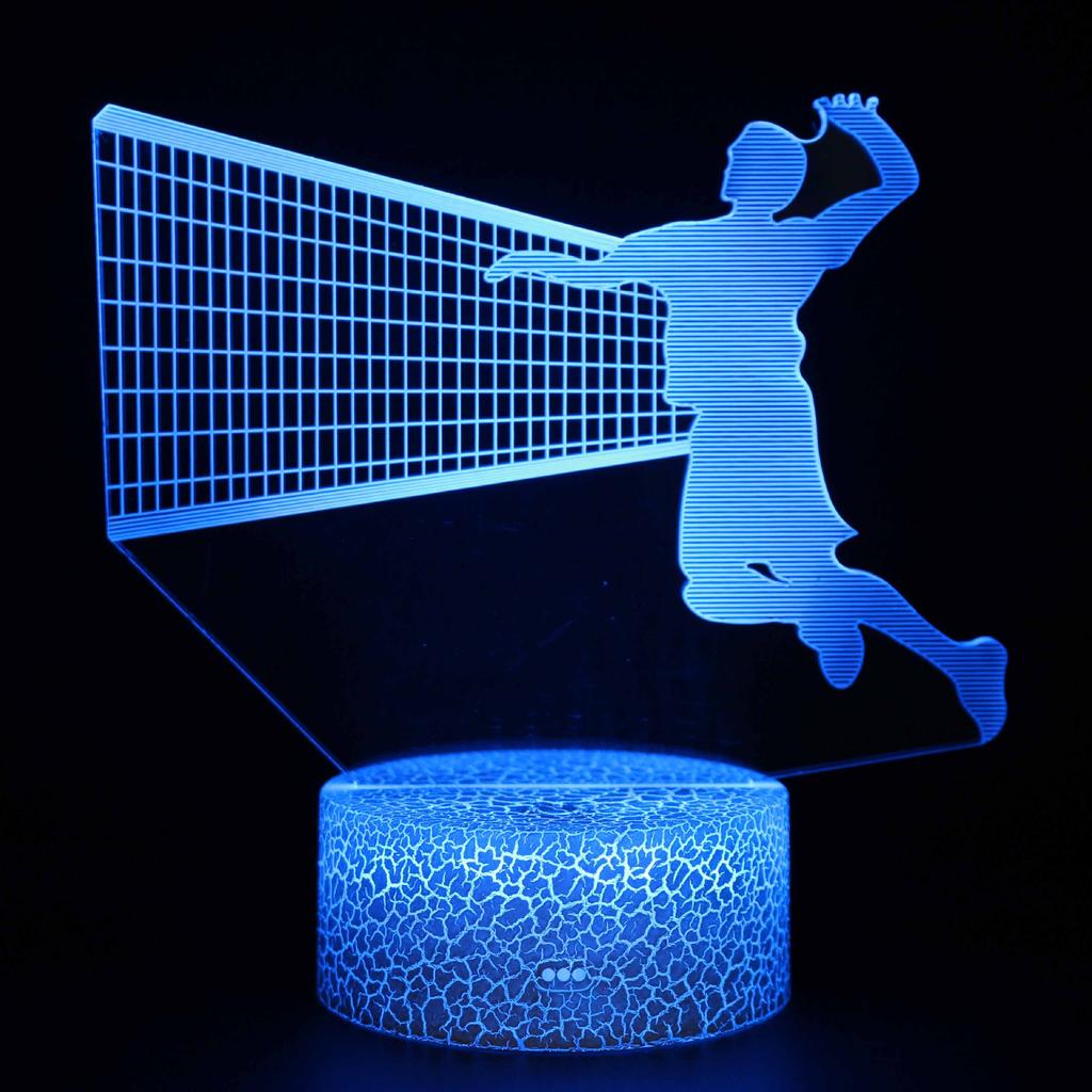 Sports Souvenir Table Lamp USB Taekwondo Bedroom Lighting Decoration Children's Gift Color Small Night Light Creative 3D LED Lig