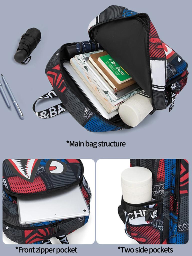 Diebstahlsicherer Rucksack Herren Wasserdichter Rucksack Rucksäcke für Damen aus Stoff Lässiger Reiserucksack Oberstufenschüler Schultasche