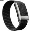 Compatible with Whoop 4.0 Wristband Straps Nylon Braided Elastic Sports Replacement Strap with Silver U-Shaped Metal Frame